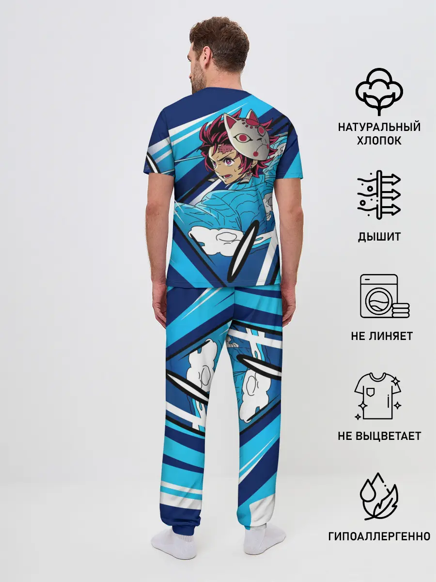 Мужская пижама с брюками / Клинок рассекающий демонов