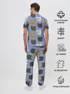 Мужская пижама с брюками / Котики