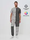 Мужская пижама с брюками / Разносторонняя сетка Fumrre