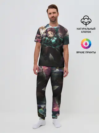 Мужская пижама с брюками / КЛИНОК РАССЕКАЮЩИЙ ДЕМОНОВ