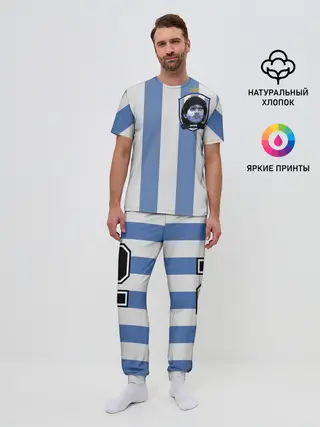 Мужская пижама с брюками / Диего Армандо Марадона D10S