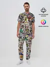 Мужская пижама с брюками / JoJo’s Sticker Bombing