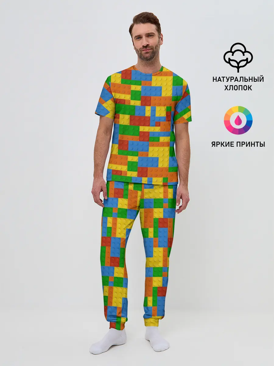 Мужская пижама с брюками / Конструктор