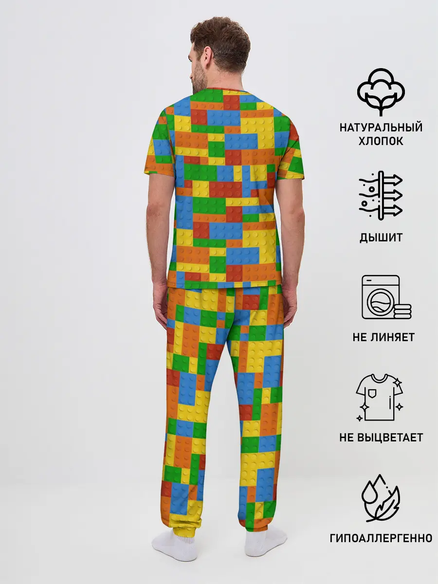 Мужская пижама с брюками / Конструктор