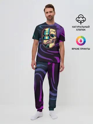 Мужская пижама с брюками / Робот полицейский