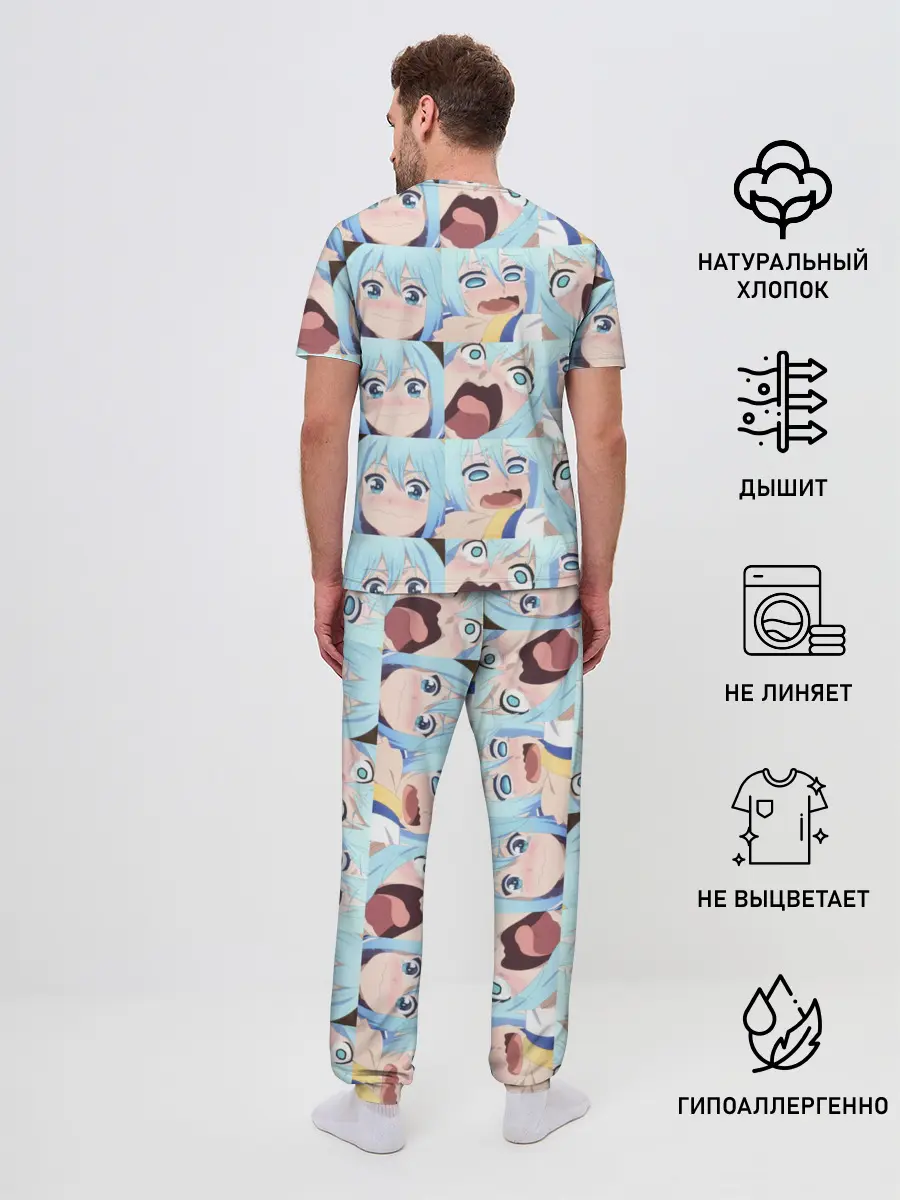 Мужская пижама с брюками / Аква Коносуба Aqua Konosuba