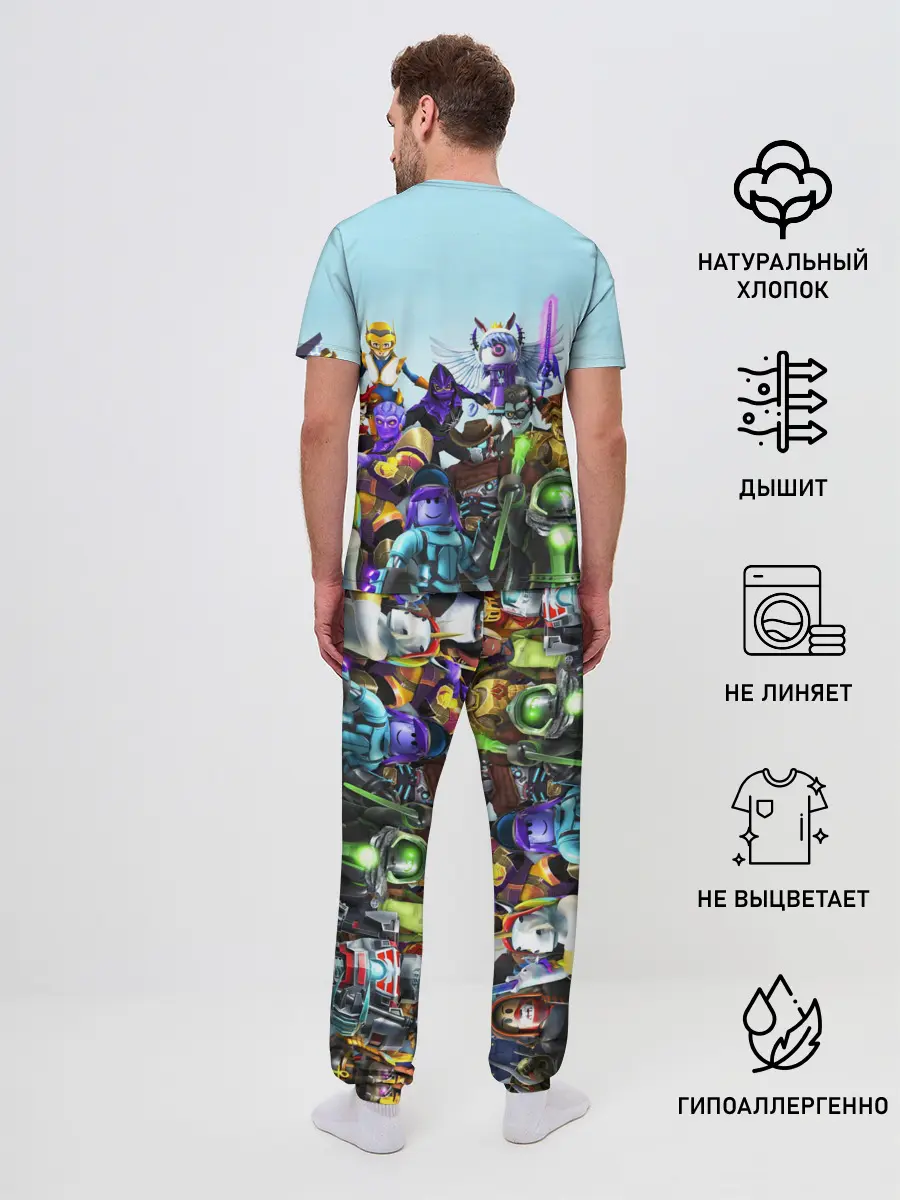 Мужская пижама с брюками / ROBLOX