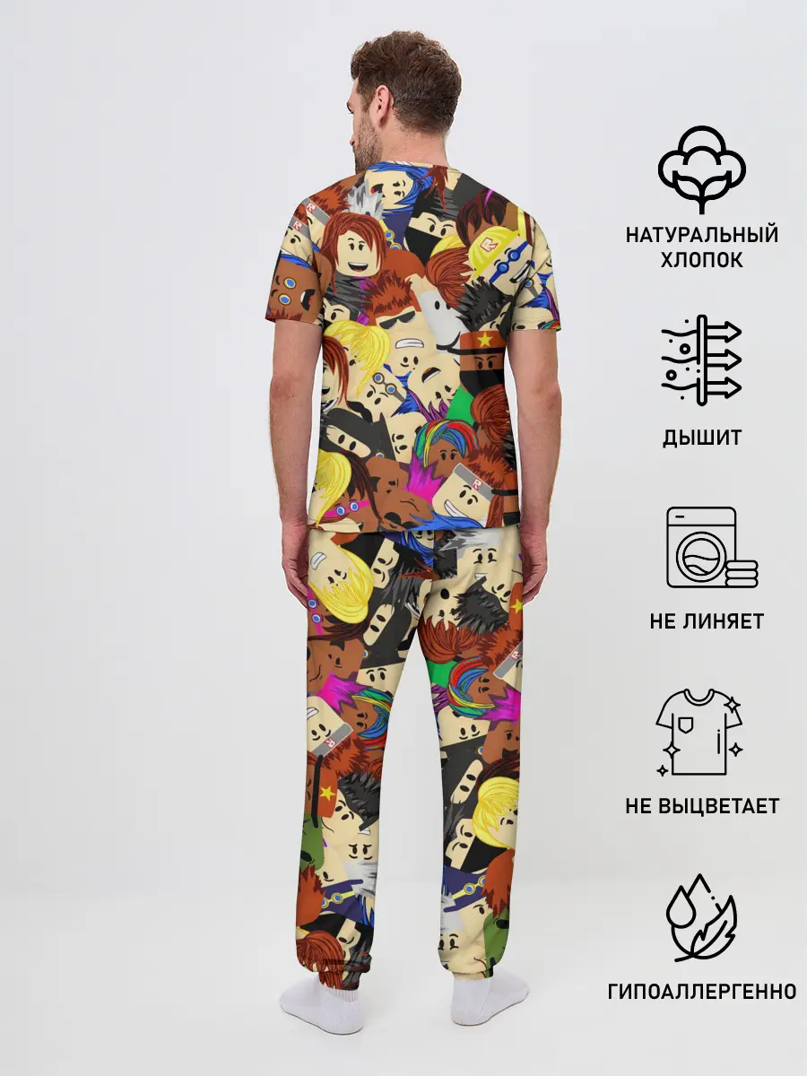 Мужская пижама с брюками / ROBLOX