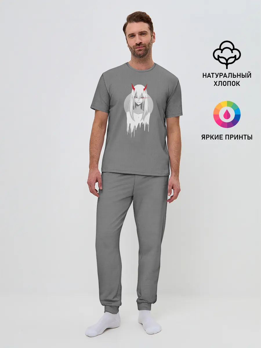 Мужская пижама с брюками / Убийца Напарников Zero Two