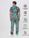 Мужская пижама с брюками / Яркие краски