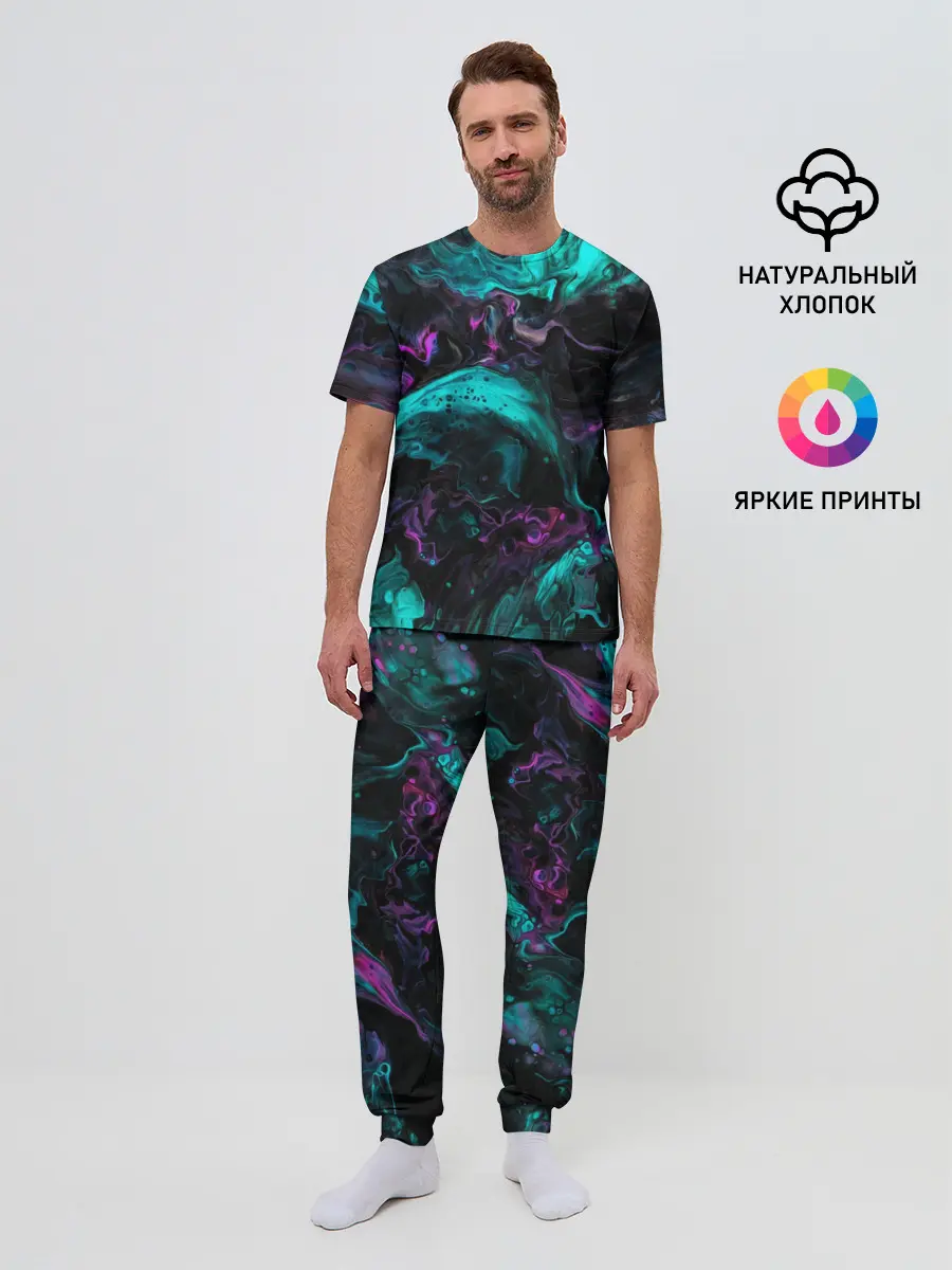 Мужская пижама с брюками / ТЕКСТУРЫ