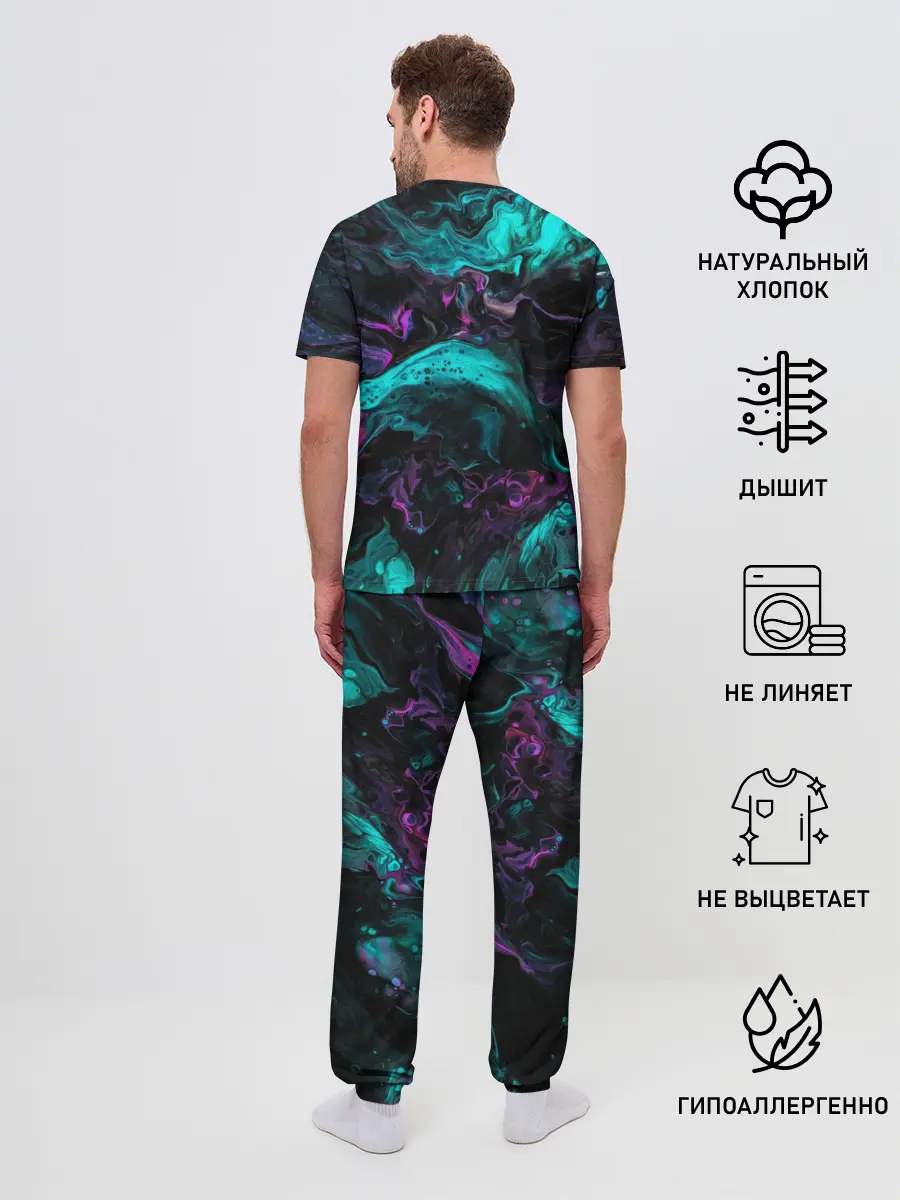 Мужская пижама с брюками / ТЕКСТУРЫ