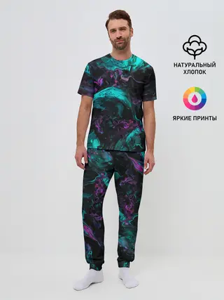 Мужская пижама с брюками / ТЕКСТУРЫ