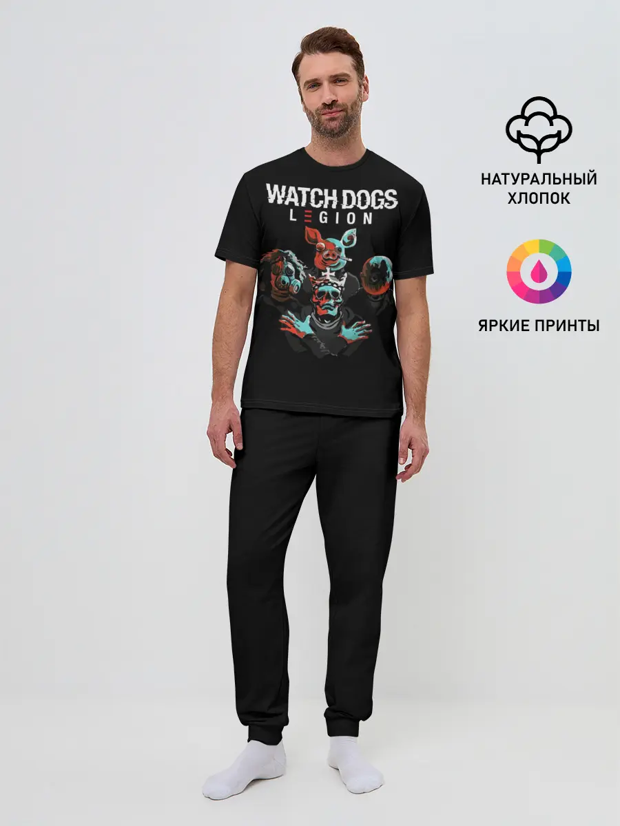Мужская пижама с брюками / Watch Dogs Legion