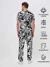 Мужская пижама с брюками / Хаотичные линии