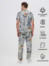 Мужская пижама с брюками / Доллары
