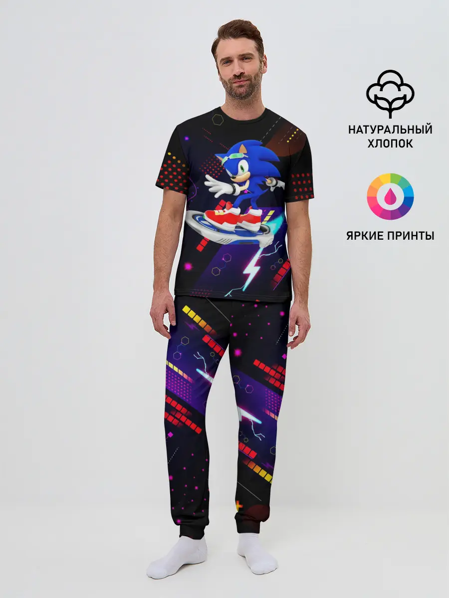Мужская пижама с брюками / Sonic | Соник