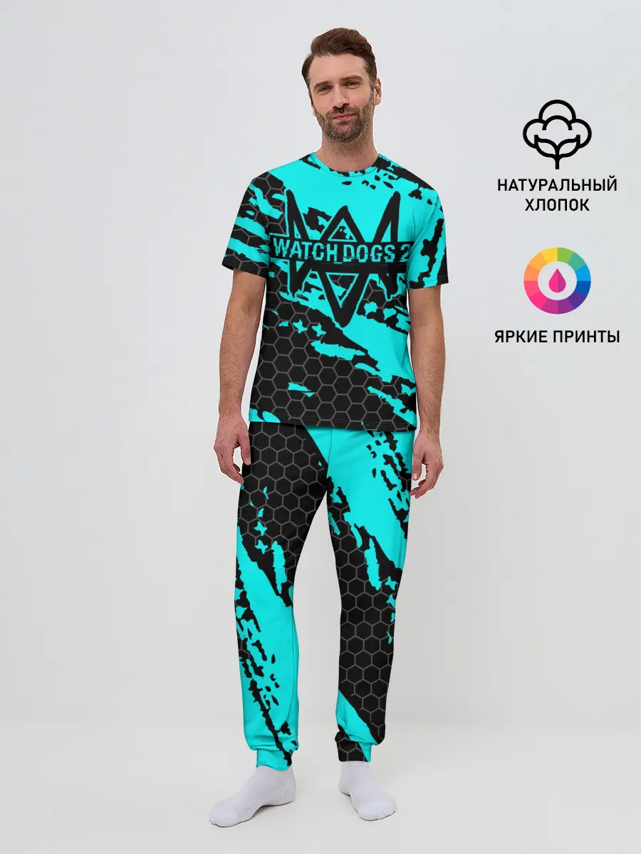 Мужская пижама с брюками / WATCH DOGS