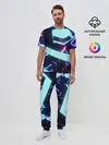 Мужская пижама с брюками / Blue Neons