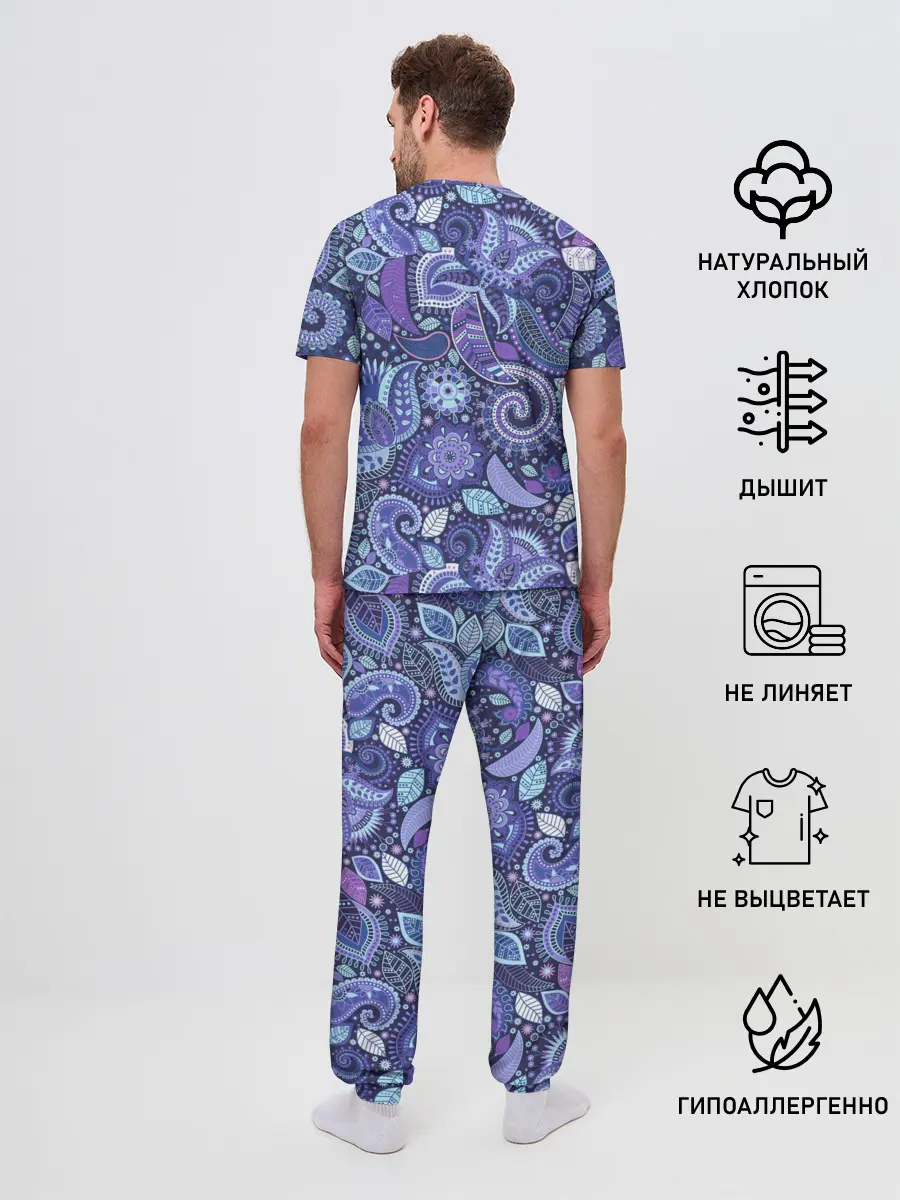 Мужская пижама с брюками / ВОСТОЧНЫЙ УЗОР