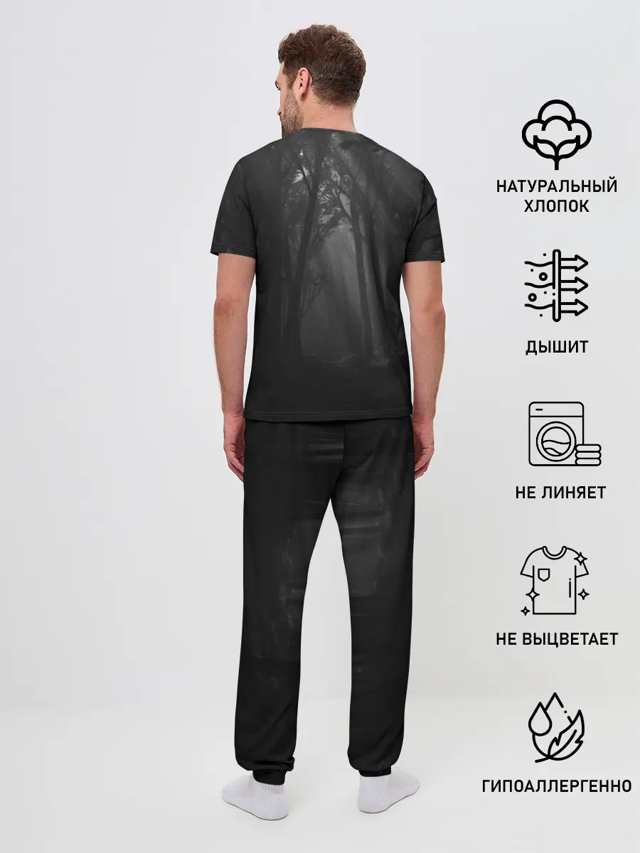 Мужская пижама с брюками / Ghost of Tsushima | Темный лес