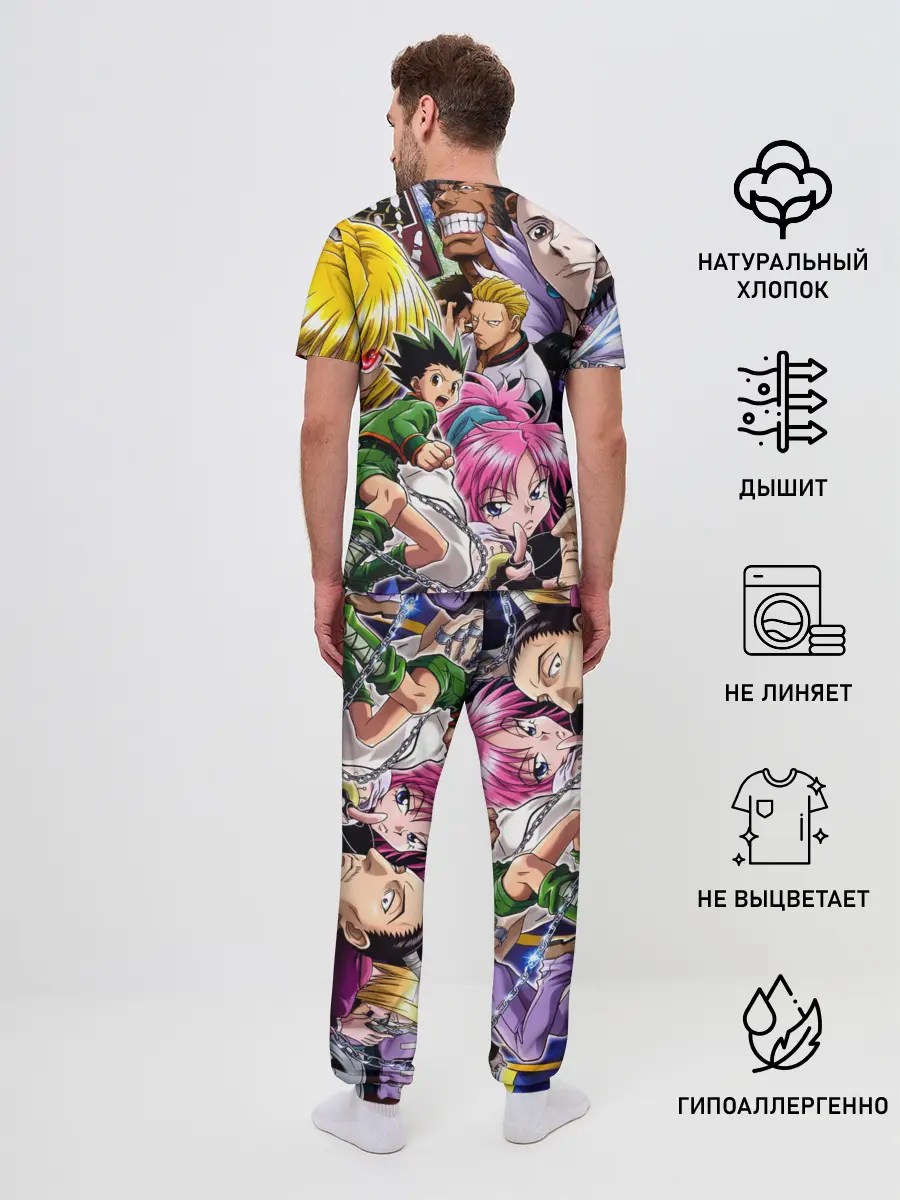 Мужская пижама с брюками / МНого персонажей