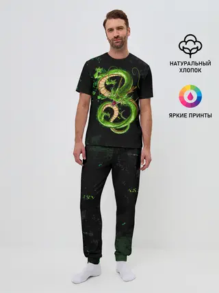 Мужская пижама с брюками / Шар дракона