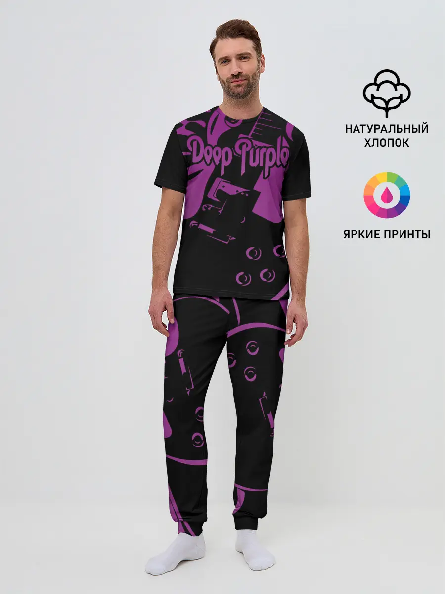 Мужская пижама с брюками / Deep Purple