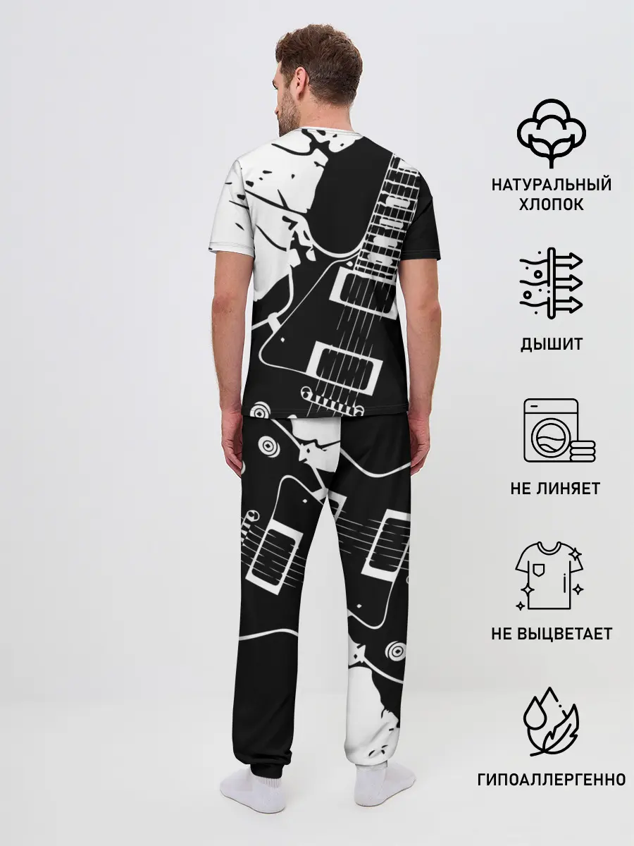 Мужская пижама с брюками / Deep Purple