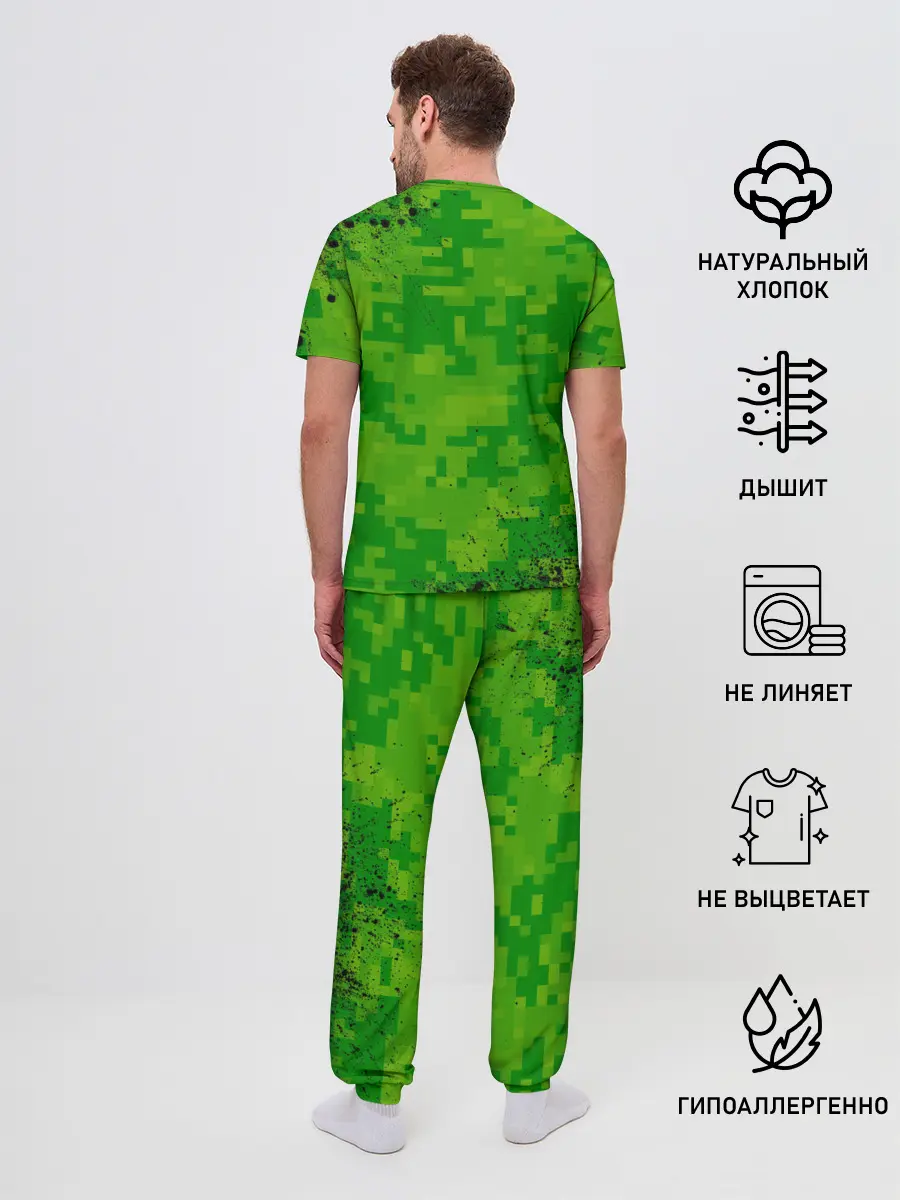 Мужская пижама с брюками / MINECRAFT / МАЙНКРАФТ