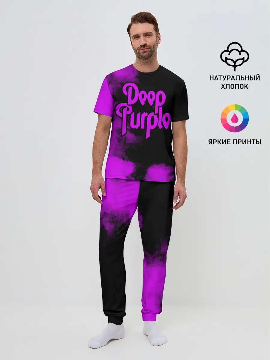 Мужская пижама с брюками / Deep Purple