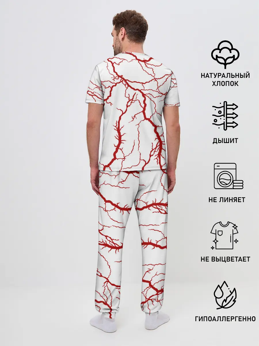 Мужская пижама с брюками / Сосуды