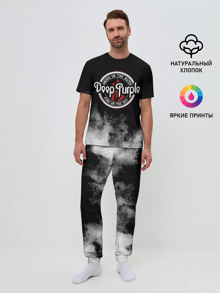 Мужская пижама с брюками / Deep Purple