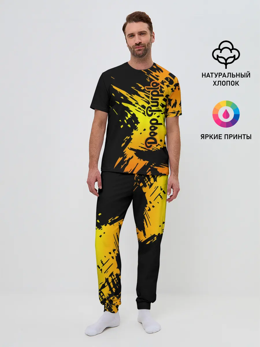 Мужская пижама с брюками / Deep Purple