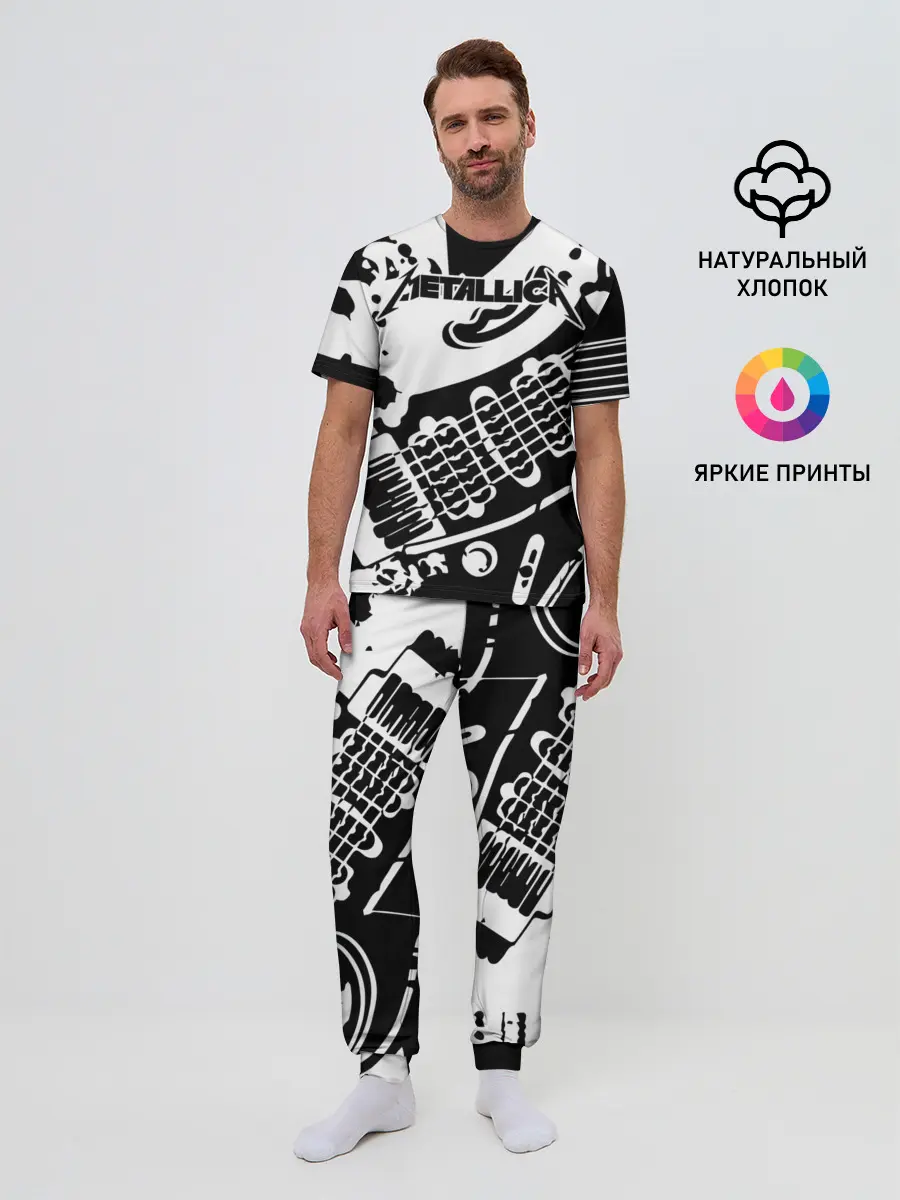Мужская пижама с брюками / Metallica