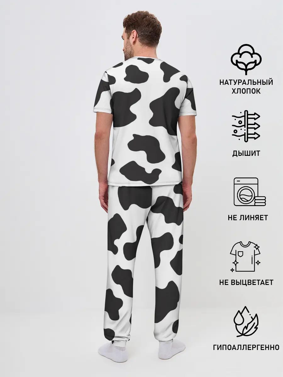 Мужская пижама с брюками / COW PRINT