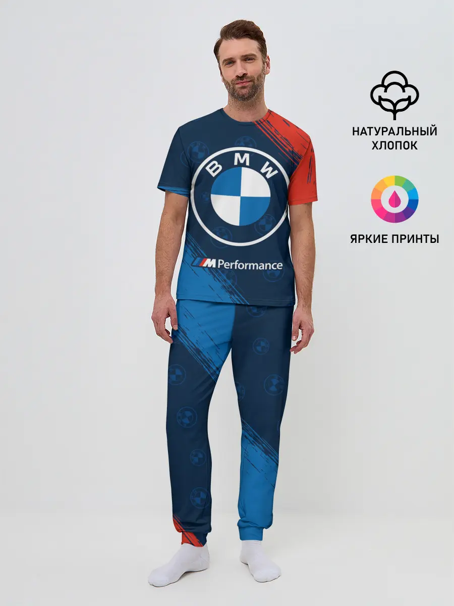 Мужская пижама с брюками / BMW / БМВ