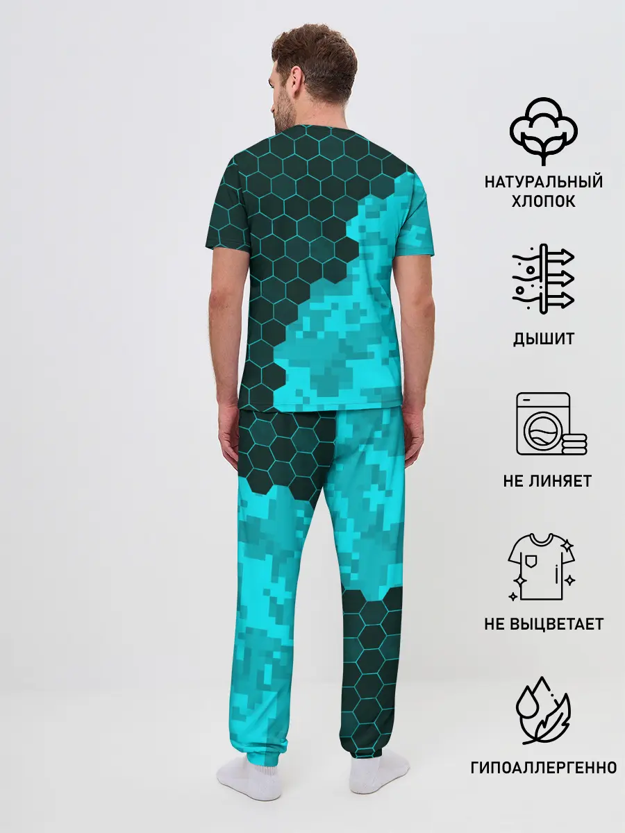 Мужская пижама с брюками / MINECRAFT / МАЙНКРАФТ