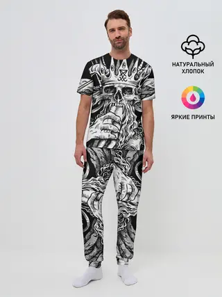 Мужская пижама с брюками / Монстр