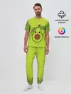 Мужская пижама с брюками / Авокадо