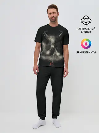 Мужская пижама с брюками / Бык 2021