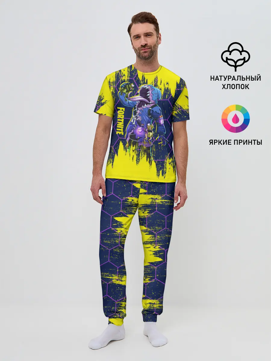 Мужская пижама с брюками / Fortnite Big Mouth