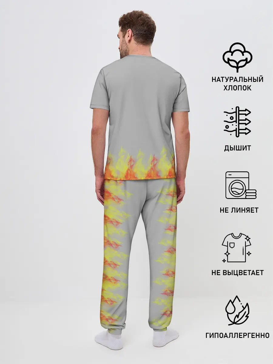 Мужская пижама с брюками / Пикачу