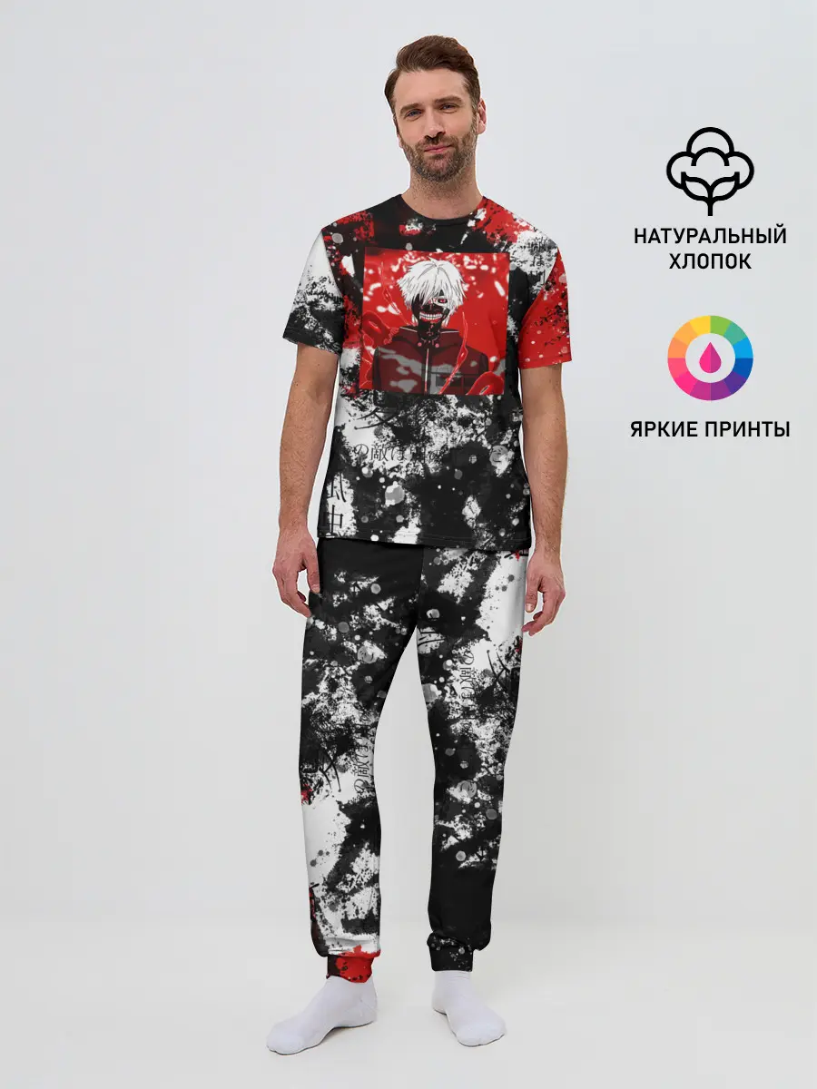 Мужская пижама с брюками / Кен канеки