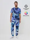 Мужская пижама с брюками / Абстрактные волны