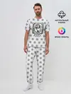Мужская пижама с брюками / Лого джоджо белый