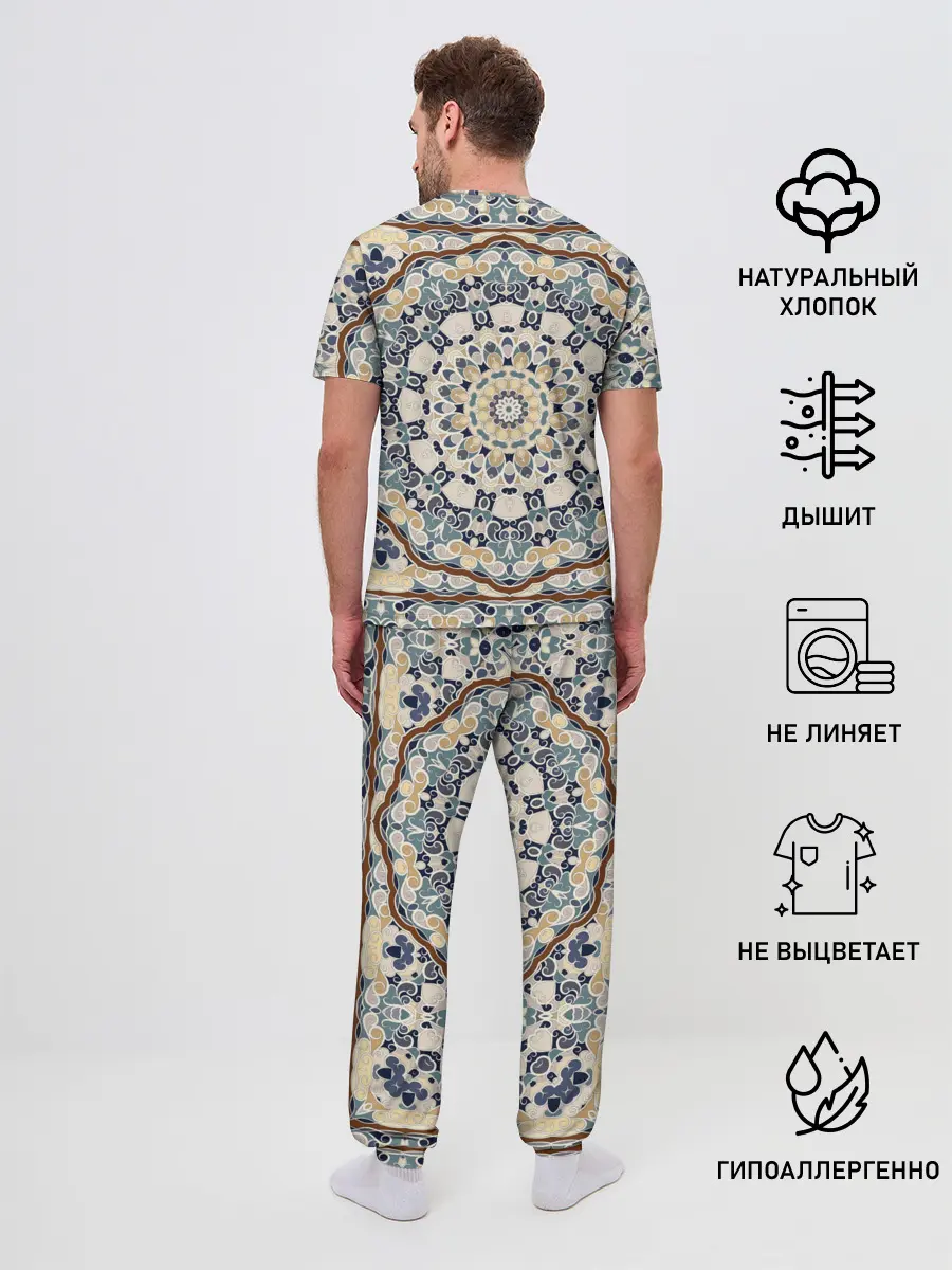 Мужская пижама с брюками / Ковер