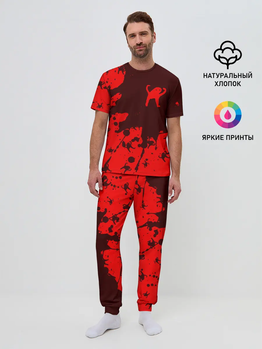 Мужская пижама с брюками / ЪУЪ СЪУКА
