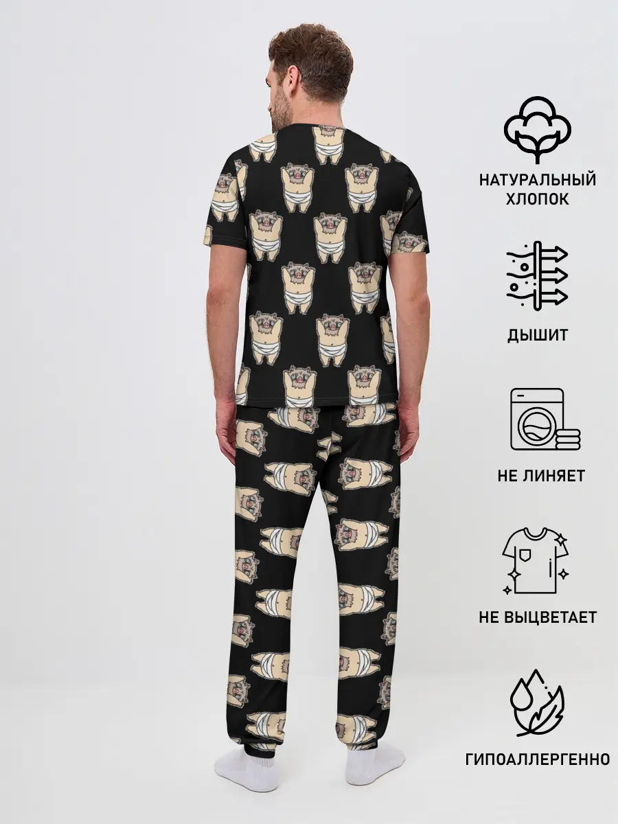 Мужская пижама с брюками / Иноске