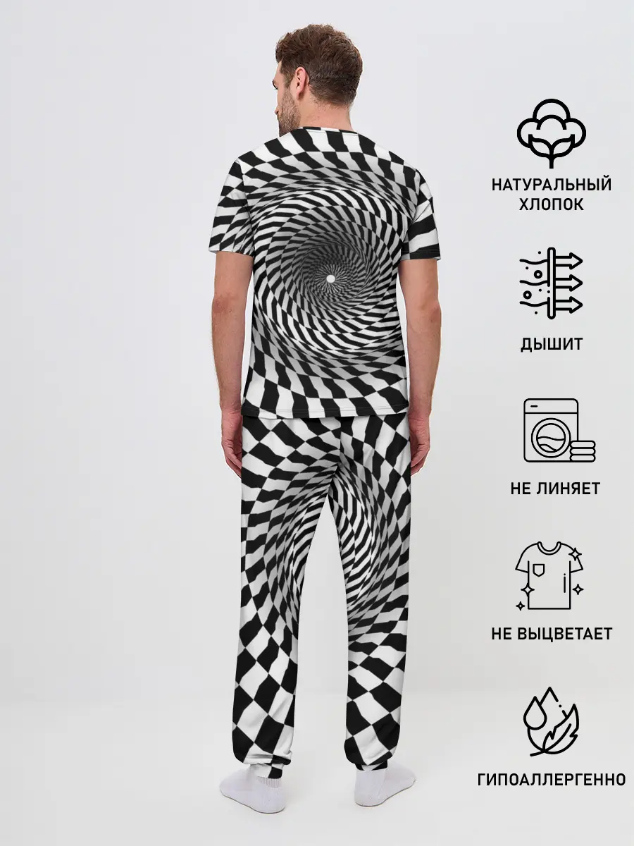Мужская пижама с брюками / иллюзия